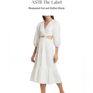ASTR the label White Rosewood Cut-out dress Small
